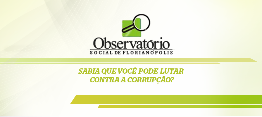 Sabia que você pode lutar contra a corrupção?