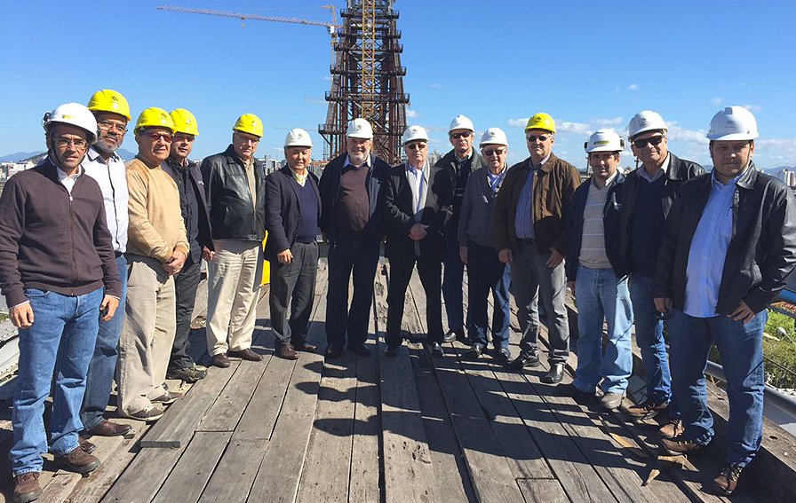 ACIF acompanha obras da ponte Hercílio Luz