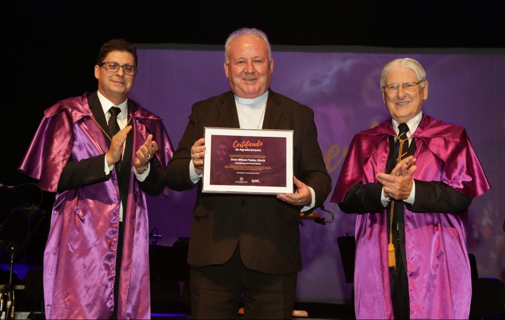 Sander DeMira, Dom Wilson Jönck e José Carlos Pacheco Foto de Renato Gama 11 12 18